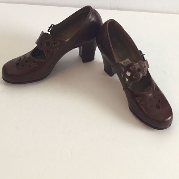 Vintage ladies shoes in brown DICKERSON size 41/2 - Picture 1 of 8